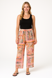 PANTALONI DONNA ELASTICO LARGHI LEGGERI FANTASIA MARCA ISTINTI ART. 31802
