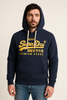 FELPA UOMO CAPPUCCIO POLSINI FASCIA TASCA STAMPA MARCA SUPERDRY ART.M2012063A