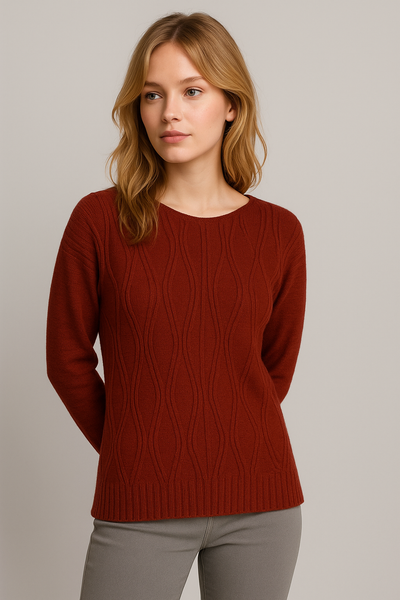 MAGLIONE DONNA RIVA TRICOT BARCHETTA LAVORAZIONE ART.B315319A