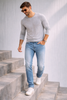 JEANS UOMO LOSAN ZIP BOTTONE TASCHE TASCHINO CHIARO SLIM ART.LMNAP0401_26001