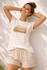 T-SHIRT DONNA TIFFOSI MANICA CORTA PIZZO STAMPA COTONE ART. 10065843