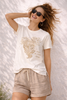 T-SHIRT DONNA TIFFOSI GIROCOLLO MANICA CORTA STAMPA  SPACCHI COTONE ART. 10065796