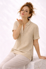 BLUSA DONNA TIFFOSI MANICA CORTA RISVOLTO SPACCHI VISCOSA LINO ART. 10065351