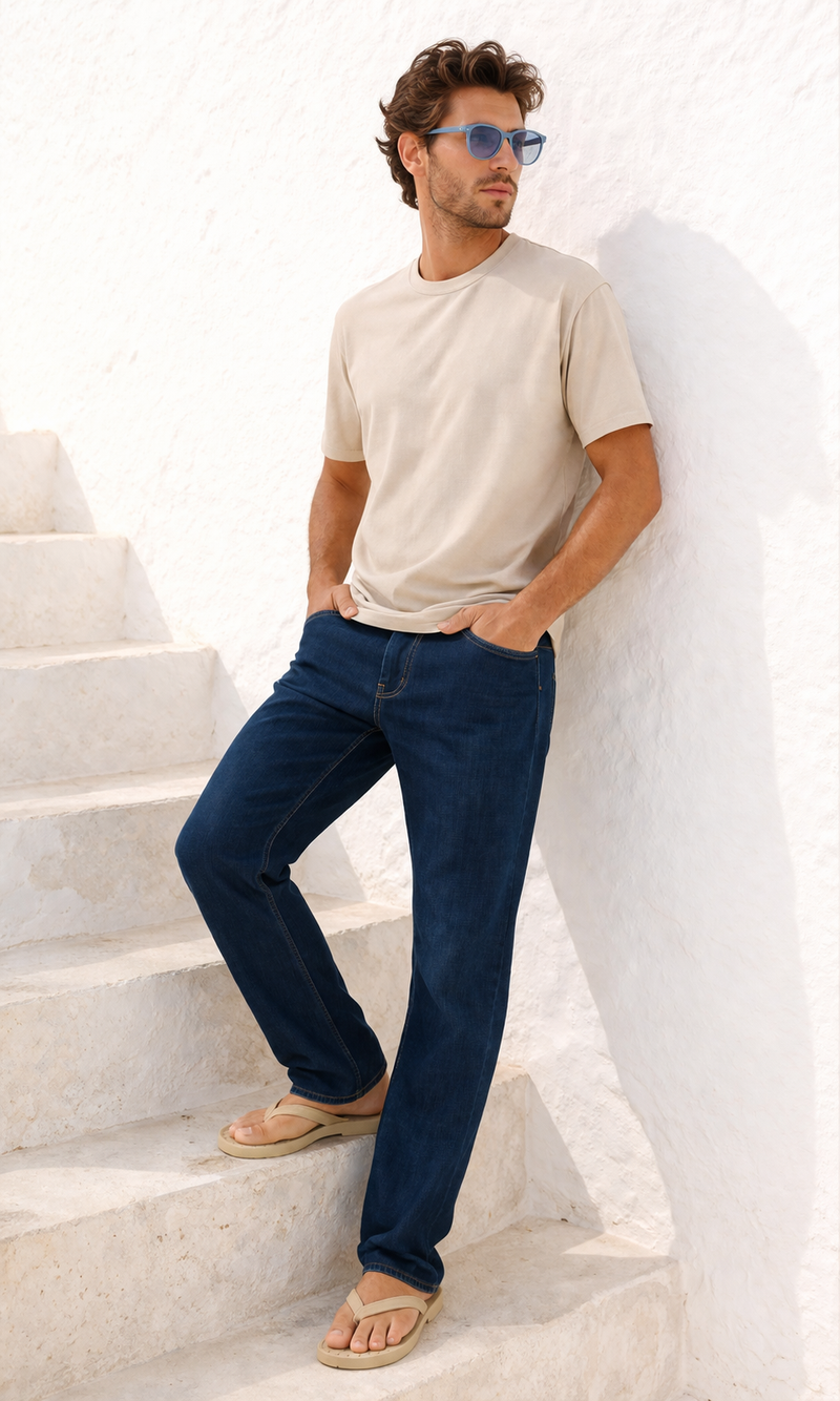 JEANS UOMO HOLIDAY CINQUE TASCHE LEGGERO REGULAR FIT ART. 01800 ANDREW