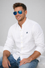 CAMICIA UOMO BEVERLY HILLS POLO CLUB REGULAR FIT COREANA MANICA LUNGA LINO LOGO ART. B-LEAD-LINO