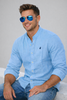 CAMICIA UOMO BEVERLY HILLS POLO CLUB REGULAR FIT COREANA MANICA LUNGA LINO LOGO ART. B-LEAD-LINO