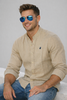 CAMICIA UOMO BEVERLY HILLS POLO CLUB REGULAR FIT COREANA MANICA LUNGA LINO LOGO ART. B-LEAD-LINO