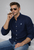 CAMICIA UOMO BEVERLY HILLS POLO CLUB MANICA LUNGA LINO REGULAR FIT LOGO ART. B-URBAN-LINO