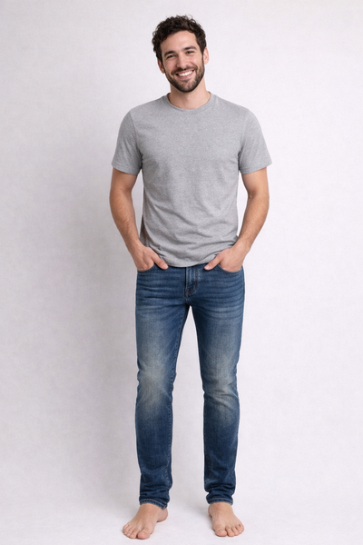 JEANS UOMO GAS CINQUE TASCHE SKINNY FIT ELASTICIZZATO BOTTONE CERNIERA ART. SAX 12MM