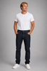 JEANS UOMO ELASTICIZZATO REGULAR FIT ZIP NERO GIARDINI ART. 74710