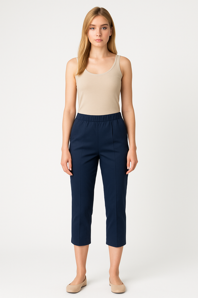 PANTALONE DONNA ELASTICO CAPRI SPACCHETTOLEGGERO MARCA RAGNO ART.70890Y