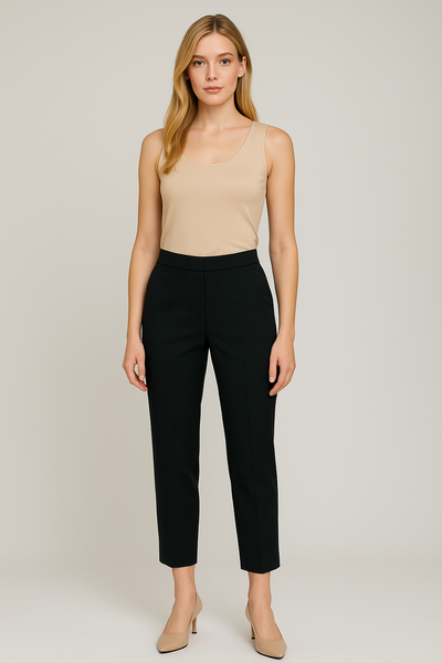 PANTALONE DONNA RAGAZZA JERSEY ELASTICO VITA MARCA EMANUELA COSTA ART.EC35276