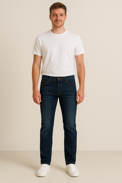 JEANS UOMO J.E. MC COLLUM LEGGERI ELASTICIZZATI CINQUE TASCHE BOTTONE E CERNIERA ART. TEKNO