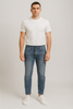 JEANS UOMO ZIP BOTTONE CINQUE TASCHE SKINNY CHIARO MARCA GAS ART. SAX