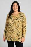 MAGLIA DONNA RAGAZZA TAGLIE OVER SPACCHI FANTASIA MARCA GAIA PIU ART.490/37