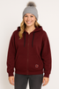 FELPA DONNA RAGAZZA CAPPUCCIO ZIP TASCHE POLSINI LOGO MISTO COTONE MARCA GIVOVA ART.7421F0010