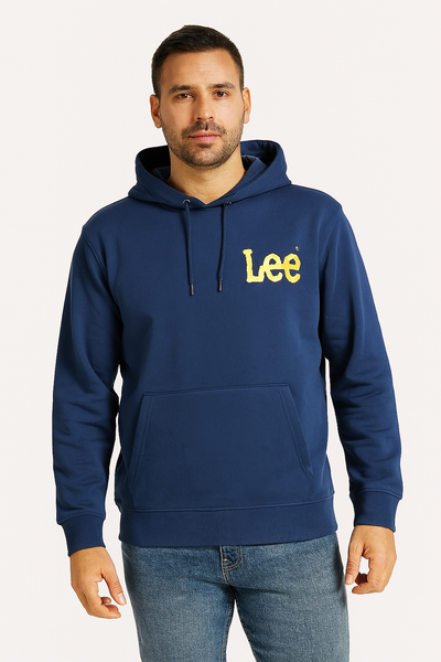 FELPA UOMO RAGAZZO CAPPUCCIO TASCHE FELPATA MARCA LEE ART. WOBBLY LEE HOODIE