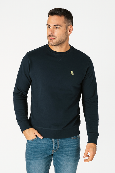 FELPA UOMO RAGAZZO GARZATA GIROCOLLO MARCA MARINA YACHTING ART. 241Y04031
