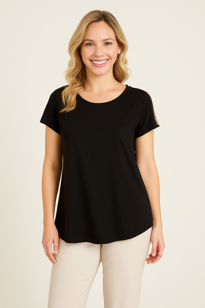T-SHIRT DONNA RAGAZZA STRASS MARCA GRIFFAI ART. 4703
