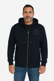 FELPA GARZATA UOMO TAGLIE OVER ZIP CAPPUCCIO MARCA MAXFORT ART. P24401
