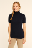 MAGLIONE DONNA RAGAZZA MANICA CORTA DOLCEVITA MARCA GRIFFAI ART. 4111