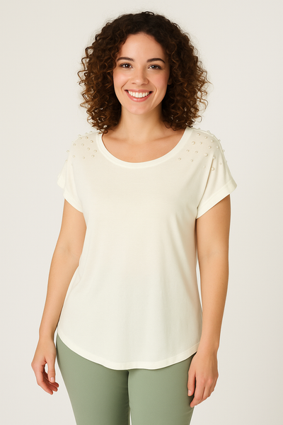 T-SHIRT DONNA RAGAZZA STRASS PELINE MARCA GRIFFAI ART. 4712