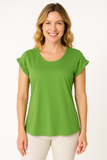 MAGLIA DONNA RAGAZZA MANICA CORTA VOLANT MARCA GAIA B ART. 157