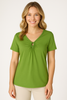 T-SHIRT DONNA MEZZA MANICA SCOLLO STONDATA LEGGERA MORBIDA MARCA ISTINTI ART. 31852