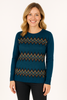 MAGLIONE DONNA RAGAZZA GIROCOLLO LUREX MARCA GIAN MARCO VENTURI ART. DG755