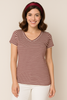 T-SHIRT DONNA GIROCOLLO MANICA SCESA RIGHE MARCA SILCO ART.982