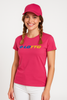 T-SHIRT DONNA COTONE MEZZA MANICA GIROCOLLO LOGO MARCA LOTTO ART.246062