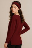 MAGLIONE DONNA CAROLA MARIA PARICOLLO SPACCHETTI ASIMMETRICO VISCOSA ART. CM05