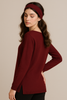 MAGLIONE DONNA CAROLA MARIA PARICOLLO SPACCHETTI ASIMMETRICO VISCOSA ART. CM05