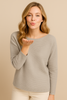 MAGLIONE DONNA CAROLA MARIA PARICOLLO ASIMMETRICO VISCOSA ART. CM09
