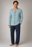 PIGIAMA UOMO RAGAZZO PURO COTONE APERTO FANTASIA ELEGANTE MARCA BIP BIP ART.2502