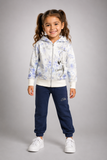 TUTA BABY FEMMINA BM PURO COTONE FANTASIA CAPPUCCIO ZIP ART. B055