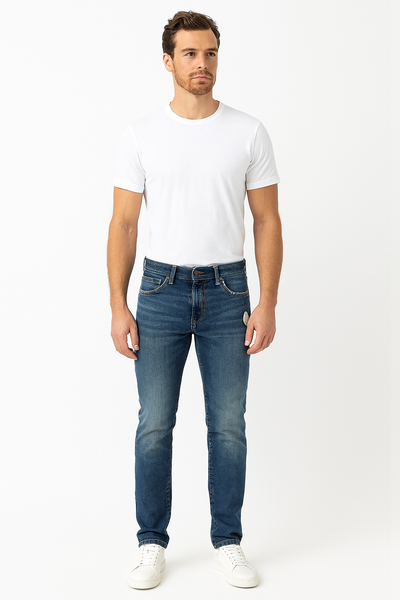 JEANS UOMO CINQUE TASCHE ELASTICIZZATO MISTO COTONE   LEE ART. MVP MARSET