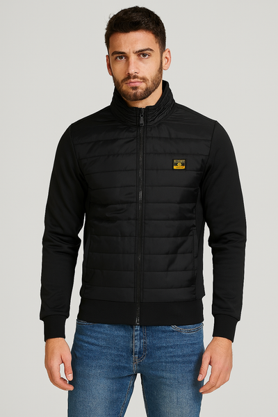 FELPA UOMO RAGAZZO ZIP TRAPUNTATO MARCA U.S. GRAND POLO ART.USF892
