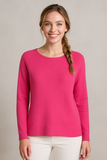 MAGLIONE DONNA RAGAZZA GIROCOLLO LANA LAVORATO MARCA RIVA TRICOT ART. B115619