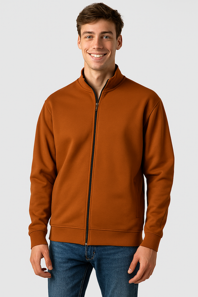FELPA UOMO ZIP TASCHE POLSINI FASCIA FELPATA MARCA COVERI ART.FE3123