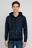 FELPA UOMO RAGAZZO FELPATA FANTASIA CAPPUCCIO TASCHE POLSINI MARCA X-CAPE ART.FLUID