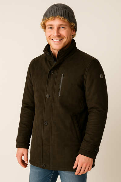 GIACCONE UOMO CABANO IMBOTTITO TASCHE ZIP BOTTONI ART. 8107-22559