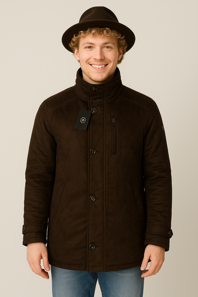 GIACCONE UOMO CABANO DROP 4 REGOLARE IMBOTTITO ZIP BOTTONI TASCHE ART. 8107-22559DR4