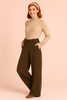 PANTALONI DONNA PERLA PALAZZOTASCHE ELASTICO ART. 25642