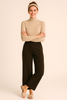 PANTALONE DONNA PERLA VELLUTO PALAZZO ELASTICO ART. 25631