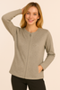 CARDIGAN DONNA COVERI FULL ZIP GIROCOLLO VISCOSA STRASS ART. DC1225
