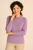 MAGLIONE DONNA ANNALISA BINETTI POLO LAVORATA MISTO LANA ART. 2519