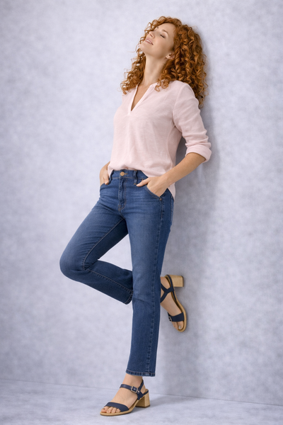 JEANS DONNA FLAVIA COSTANTI JEGGINGS TASCHE STRASS ELASTICIZZATO STRASS ART. FC9291