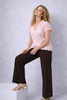 PANTALONE DONNA EMANUELA COSTA JERSEY ELASTICO ZAMPA ART. 35802
