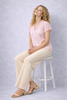 PANTALONE DONNA EMANUELA COSTA JERSEY ELASTICO ZAMPA ART. 35802
